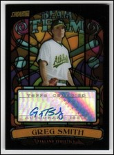 2008 Stadium Club Beam Team Autographs #GSM Greg Smith Athletics A's Auto NM-MT