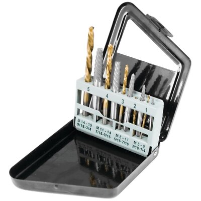 PERFORMANCE TOOL W8697 Wilmar 10 Piece Screw Extractor Set