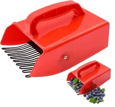 Berry Picker 1 Pack/2 Pack Berry Pickers and Rakes with Metallic Comb&Ergonomic