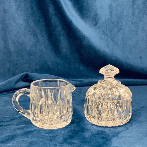 Gorham Crystal Althea Sugar and Creamer set. Sparkles beautifully. New in box - Picture 2 of 10