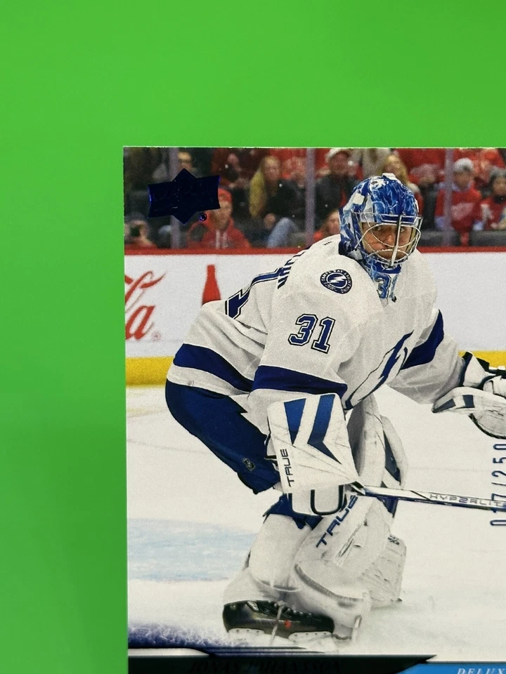 ❄️2024-25 Upper Deck Series 1 Deluxe #164 Jonas Johansson 017/250, Lightning!!❄️ - Image 4 of 4