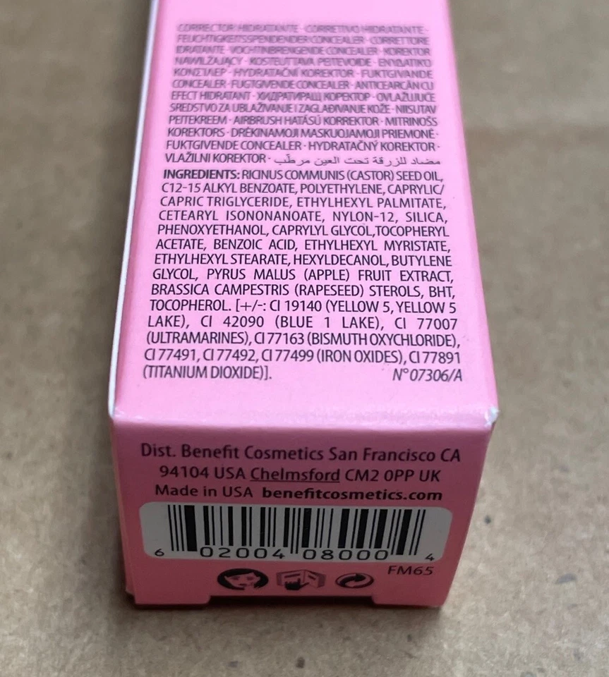 CORRECTOR HIDRATANTE BENEFICIO BOI-ING Nº1 JUSTO (TOTALMENTE NUEVO CON CAJA, NUNCA USADO) Foto 3 de 3