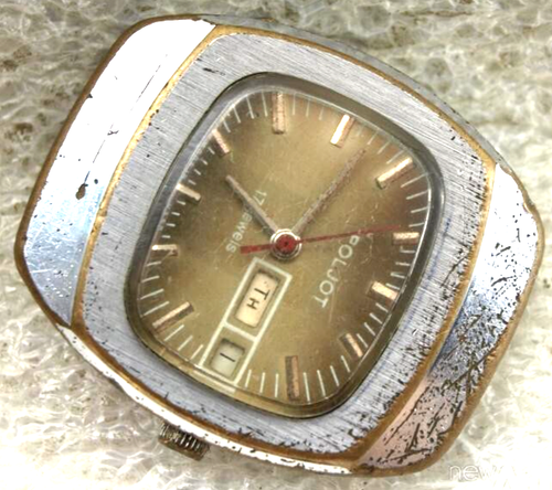 VINTAGE SOVIET RUSSIA USSR MENS WATCH POLJOT MECHANICAL NOT WORKING RARE - Picture 2 of 15