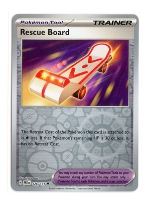 Rescue Board 126/131 Uncommon Reverse Holo SV: Prismatic Evolutions Pokemon NM