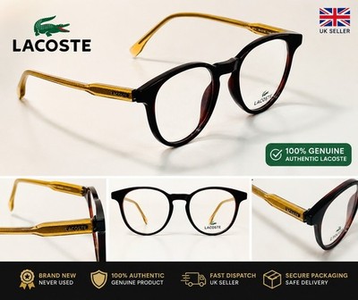 NEU Original Lacoste L2838 214 Havanna Oval Brille Brillengestell Auslaufmodell UVP 145£