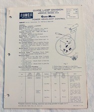 1960 Buick Invicta Lesabre Original Gm Guide-matic Servicerepair Info 60 Nos