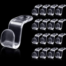 48 Pieces Clear Clothes Hanger Connector Hooks Hanger Extender Clips Cascading C