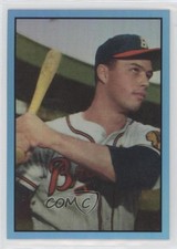 2013 Bowman Blue Sapphire 1st Bowman Card Reprints Eddie Mathews #97 HOF 0yd6