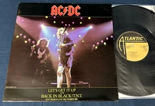 🔥 AC/DC "Let's Get It Up/Back In Black/TNT" UK 12" Single w/Pic Slv TOP SONICS!