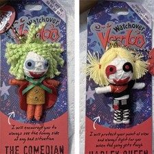 Guardian Voodoo Kolekcjonerski brelok do kluczy lalka Nowy na karcie Joker、Harley Quinn