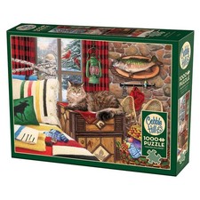 Puzzle - Cobble Hill - Lodge Cat 1000Pc
