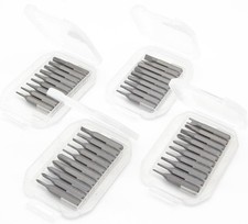 Precision S2 Steel 4mm screwdriver bit set 38pcs - Phillips 000 00 and more, ...