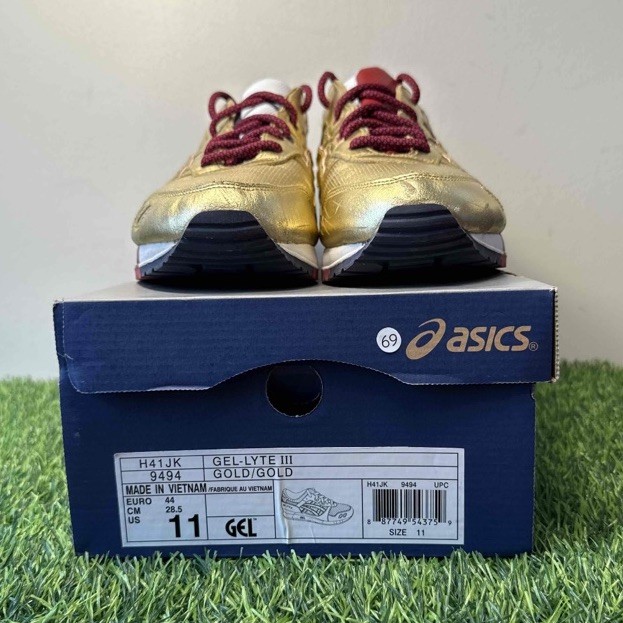 ASICS x Ronnie Fieg Kith Gel Lyte 3 USA Gold Size 11 Sneakers w