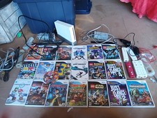 Nintendo Wii Lot with Games and Controllers TESTED AND WORKING Many Games CIB
