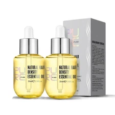 PURC Natural Hair Density Essential Growth Oil for Men and Women 2 Pcs 