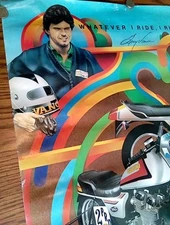 Original Vintage Terry Vance Suzuki Racing GS 1100 Dealer Poster Vance & Hines