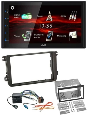 JVC USB Bluetooth MP3 DAB 2DIN Autoradio für VW Caddy Golf 5 6 Jetta ab 2003 - Bild 1 von 4