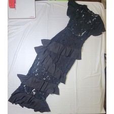 Women's Pretty Little Thing Black dress. Size 2. Lace, bodycon.