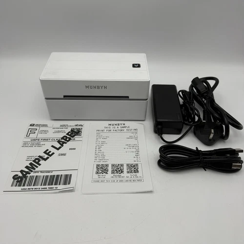 MUNBYN Bluetooth Thermal Label Printer Labels 4x6 ITPP130B Postage Shipping