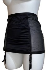 Torrid Curve Sexy Satin And Mesh Strappy Garter Skirt Size 1