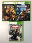 XBOX 360 Horror LOT- Clive Barker's Jericho, Dead Rising 2, Dead Island Zombies
