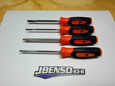 Snap-on Tools Usa New Orange 4pc Soft Grip Mini Combo Screwdriver Set Sgdx40bo