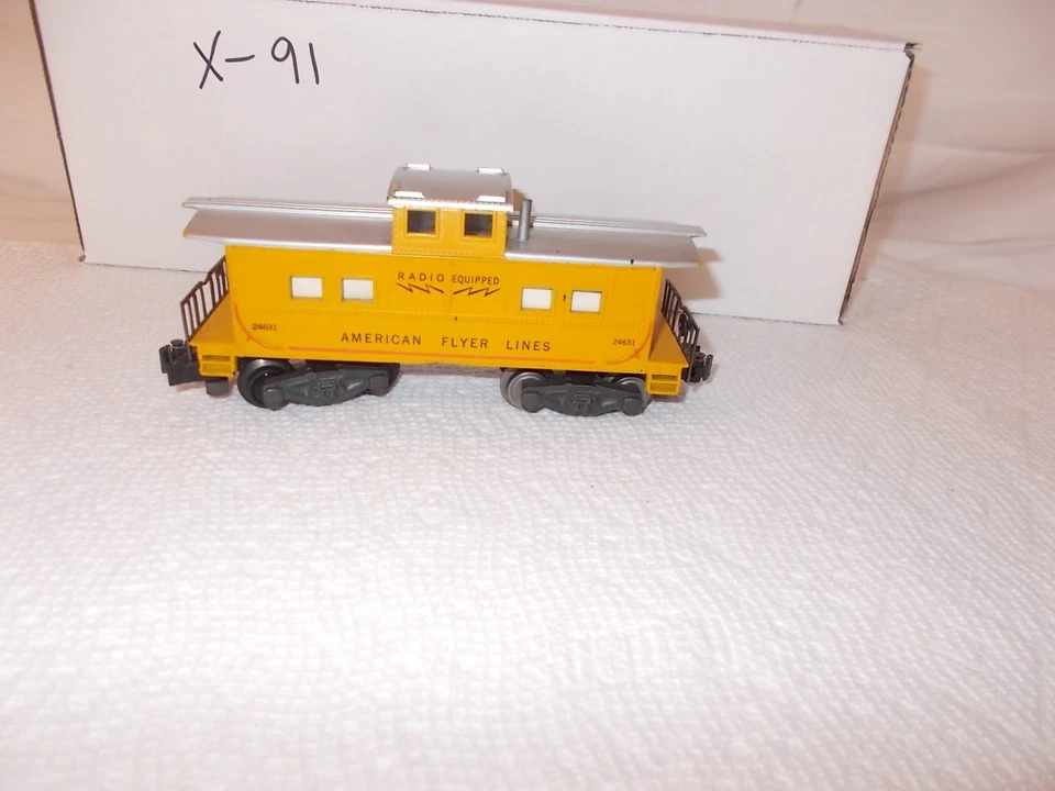 AMERICAN FLYER 24631 INTERNALLY RIVIT LIGHTED CABOOSE PROTOTYPE? LOT #X-91 - Image 4 of 4