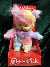 Monchhichi Sekiguchi Tie Dye Girl Rainbow Doll 8 inch