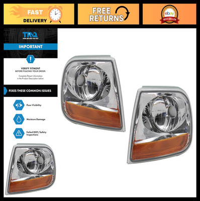 Corner Light Set for 2001-2003 Ford F-150 - Driver & Passenger Side, Easy Instal