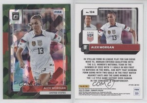 2022-23 Panini Donruss Optic Green Ice Prizm Alex Morgan #124