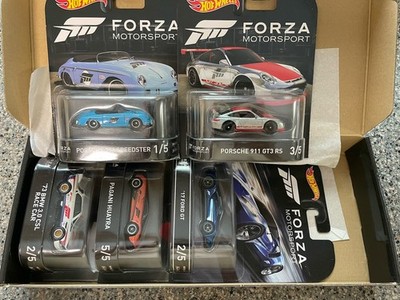 Hot Wheels Forza Motorsport 5 Car Premium BoxSet Diecast Porsche 911 Ford GT BMW