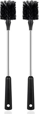  2 Pack Water Bottle Brushes, Stainless Steel Long Handle Baby Black