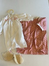 PLEASANT COMPANY AMERICAN GIRL SAMANTHA PINK KIMONO ROBE  NIGHTGOWN  SLIPPERS