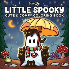 Little Spooky: Coloring Book for Adults and Teens Featuring Cute Creepy...