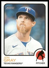 Jon Gray 2022 Topps Heritage #706 Texas Rangers