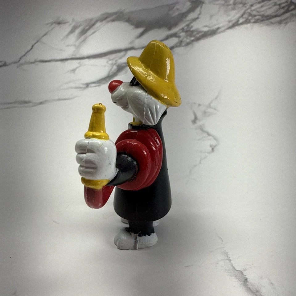 Figuras de colección 1989 Arbys Sylvester El gato bombero juguete Looney Tunes Warner Bro Foto 4 de 4