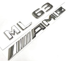 F&uuml;r Mercedes Benz ML63 AMG Schriftzug Embleme Aufkleber Logo Flache Badge Auto