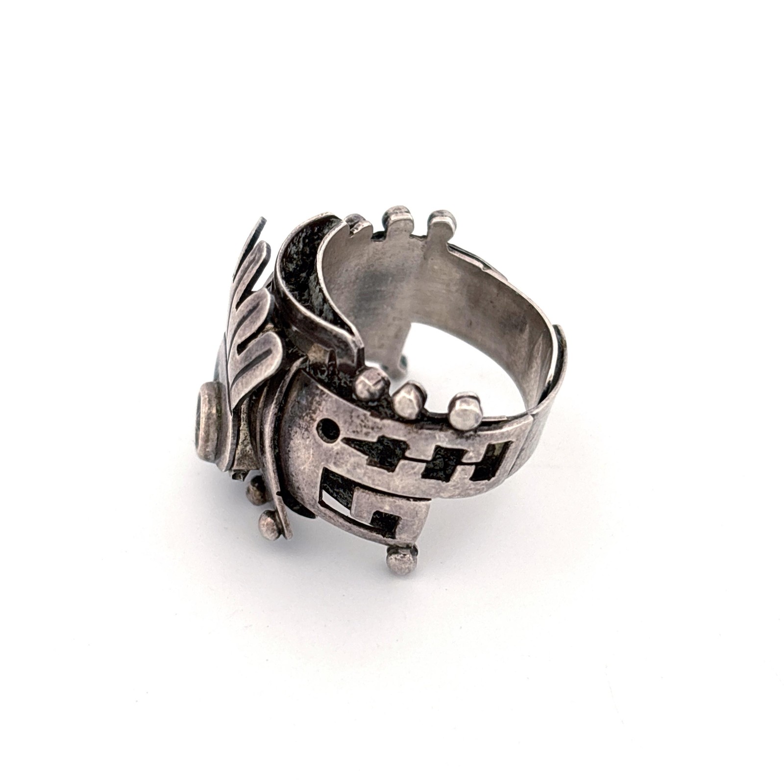 Sterling Silver Tribal Ring - image 4
