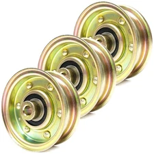 (3) Flat Idler Pulley For MTD/Cub Cadet 756-04224 756-0981 756-0981AR