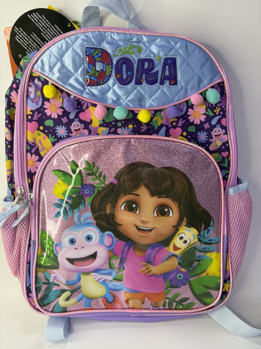 Dora the Explorer Backpack with Boots the Monkey Map New Full Size