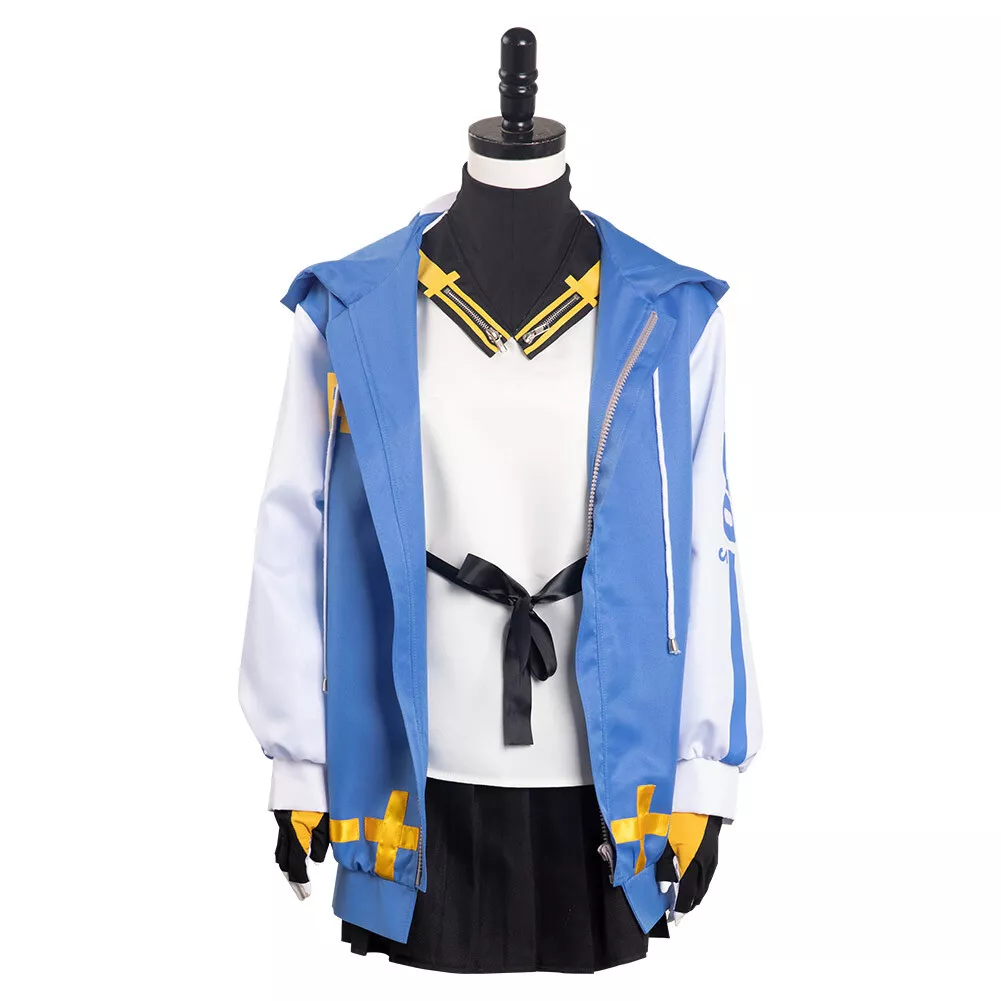 Guilty Gear Bridget Blue White Cosplay Shoes