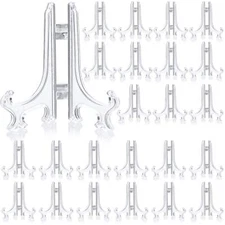 48 Pack 3 Inch Mini Clear Easel Display Stand for Sports Trading Baseball Cards