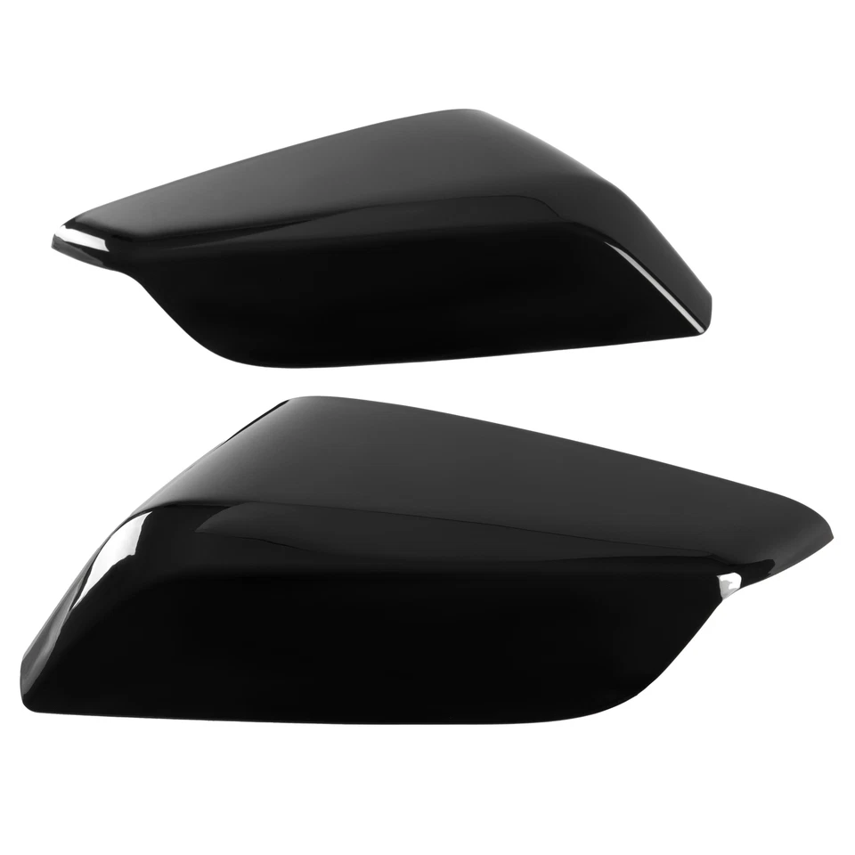 Pair Left & Right Mirror Covers Cap Gloss Black For Chevrolet Malibu 2016-2024 - Image 2 of 4