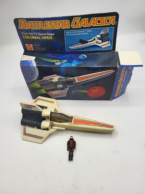 Vintage Battlestar Galactica Colonial Viper 1978 Mattel w/Box