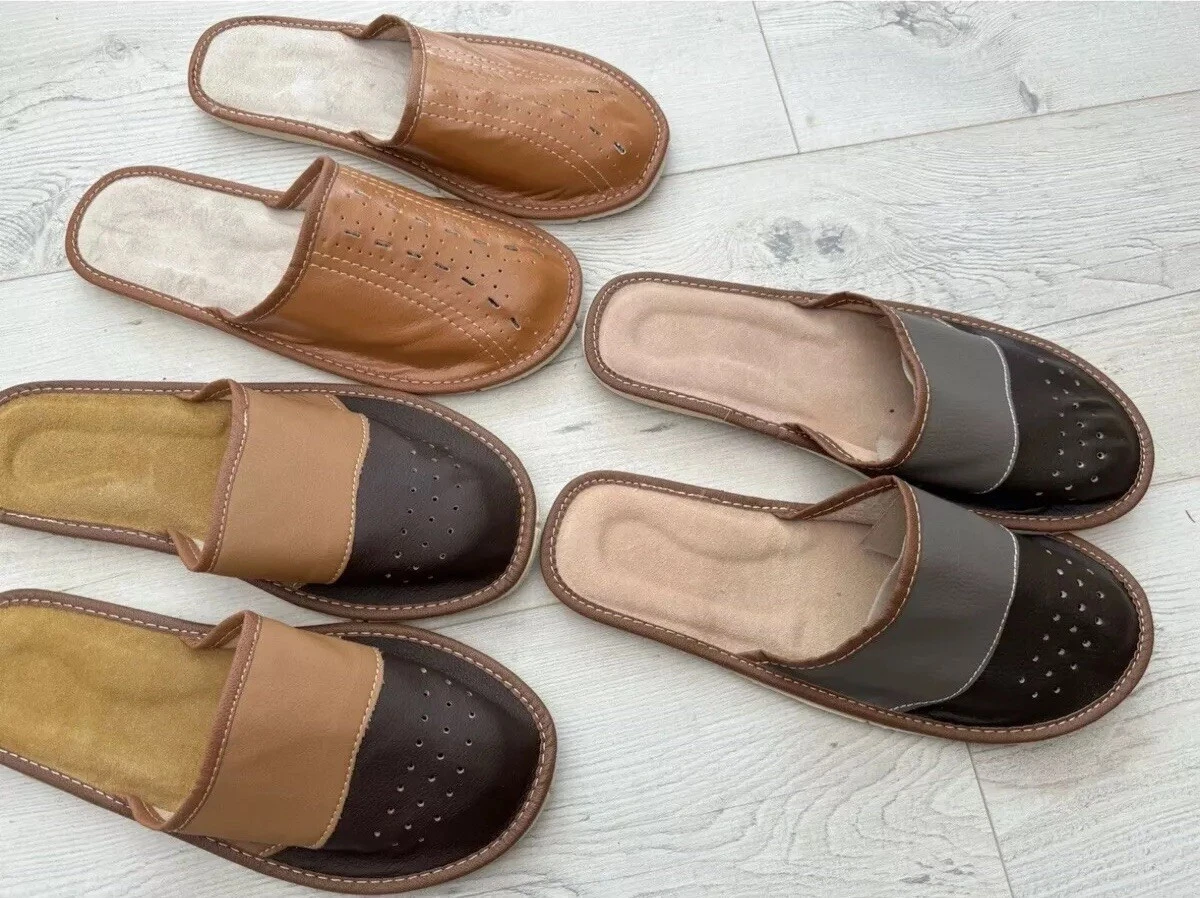 Beige Patternless Slippers for Men for sale | eBay UK