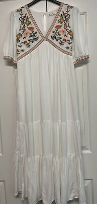 in loom embroidered dress Shop White Embroidered Dress by THE LOOM ART at House of Designers – HOUSE  OF DESIGNERS