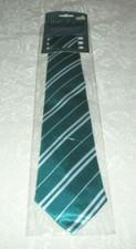 Ages 4 Harry Potter Hufflepuff Tie 1 PC Green with White Stripes
