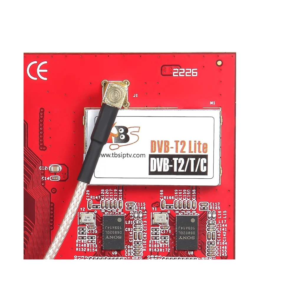 TBS6290se DVB-T2/T/C Dual PCI Express Terrestrial Cable TV Tuner Card with Du... - Image 3 of 4