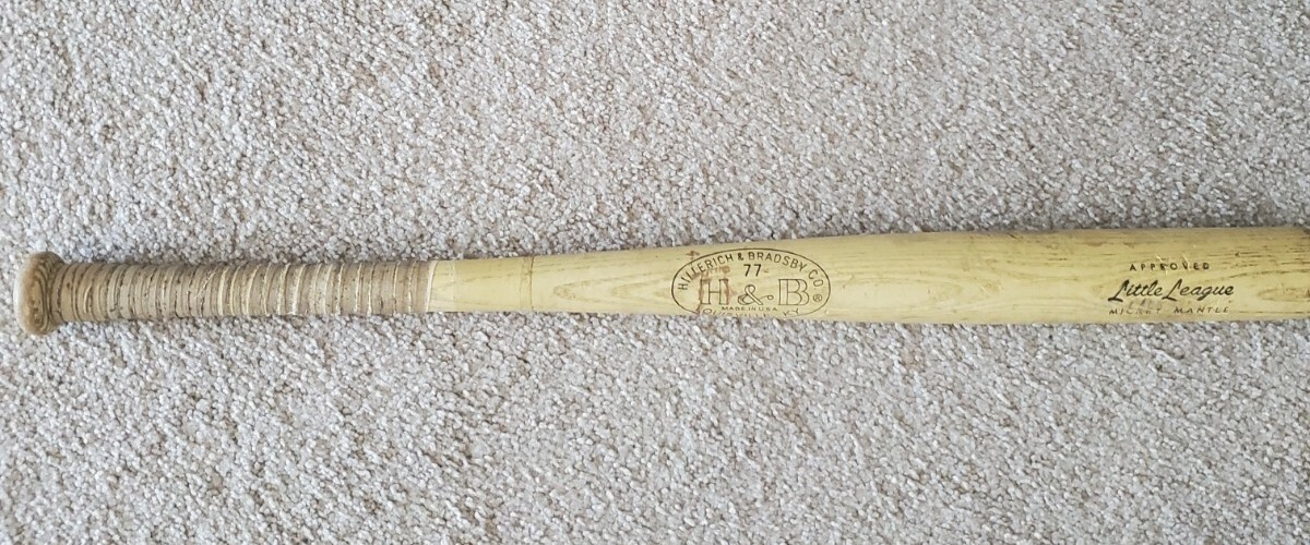 Batte De Baseball Louisville Slugger – Mickey Mantle – 31" – Little League – Vintage