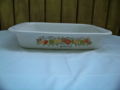 Vintage Corning Ware Spice of Life A-21 Lasagna Baking Dish Pan Le Romarin 